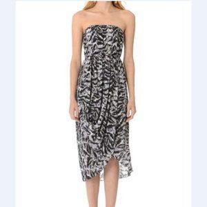 NWT Alice+Olivia Raina Strapless Silk Tulip Dress